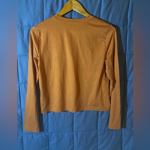 Women's Long Sleeve T-Shirt - a New Day Orange XS - Picture 2 of 2